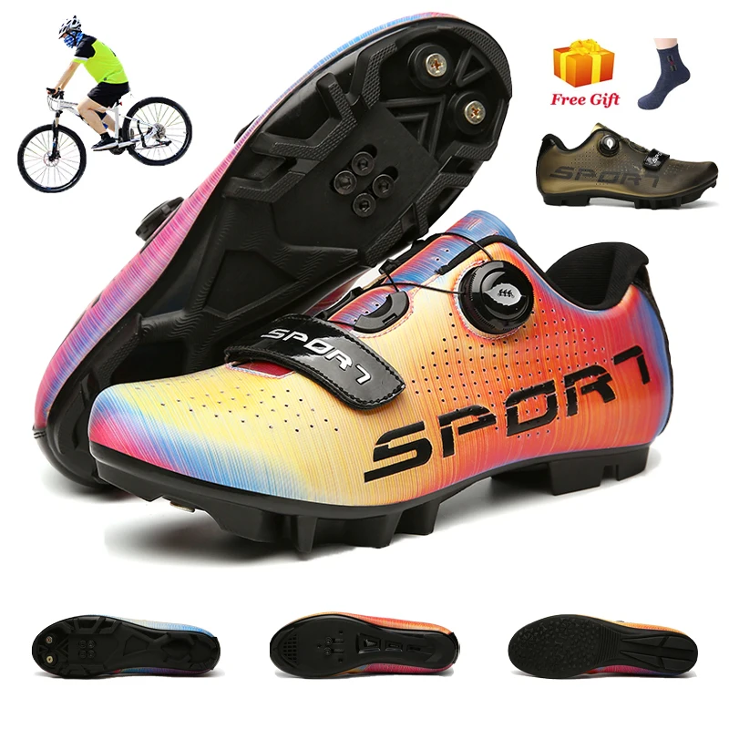 

2021 Speed Route Cycling Shoes Men Sports Road Bike Sneakers Racing Women Bicycle Flat Mountain Spd Footwear Cleat