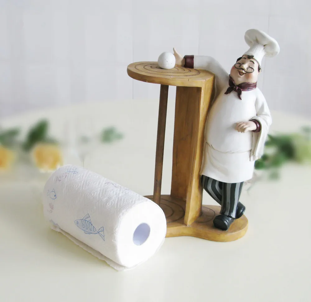 Творческий смолы шеф-повара Фигурки хлебобулочные изделия украшение домашнего