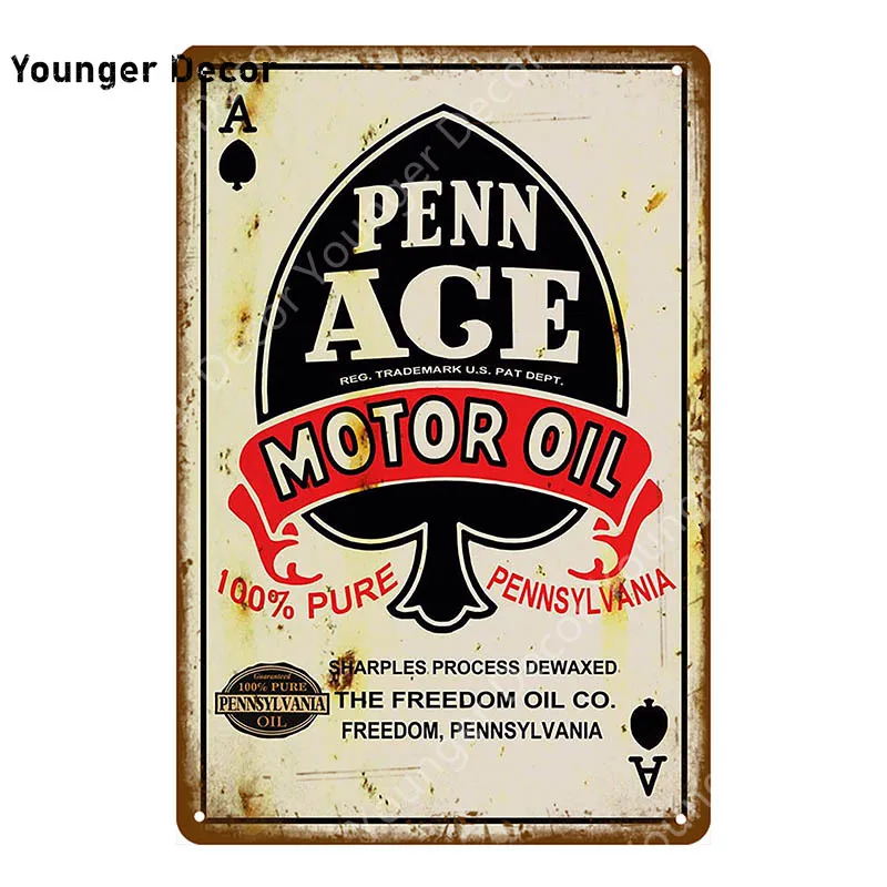 Gilmore бензиновый Декор Esso Castrol Texaco Rocket Motor Oil винтажный металлический постер для паба бара гаража табличка Ретро жестяная вывеска YI-089