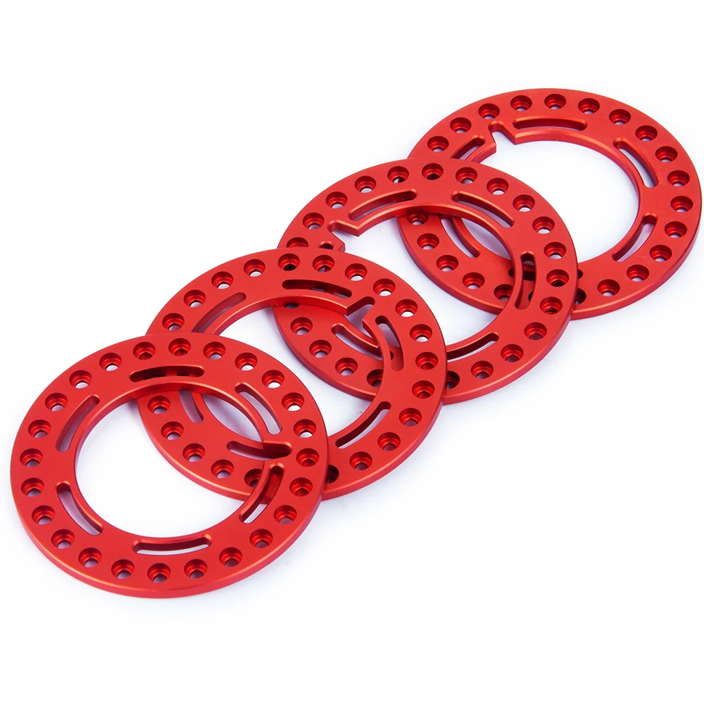 YEAHRUN 4 шт. наружные кольца 1 9 дюйма из алюминиевого сплава для Axial SCX10 D90 CC01 1/10