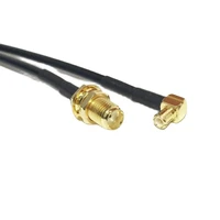 new modem coaxial cable sma female jack nut switch mcx male plug right angle connector rg174 cable 20cm 8inch adapter rf jumper