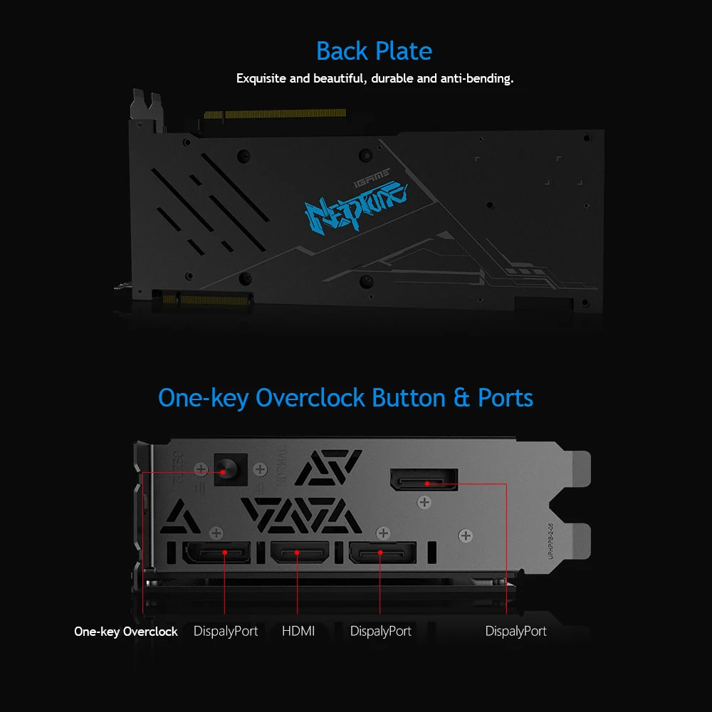 Цветная iGame GeForce RTX 2060 супер графическая карта Neptune Lite OC GDDR6 8G NVIDIA GPU, графический ппроцессор Nvidia Видеокарта RGB с вентилятором 120 мм