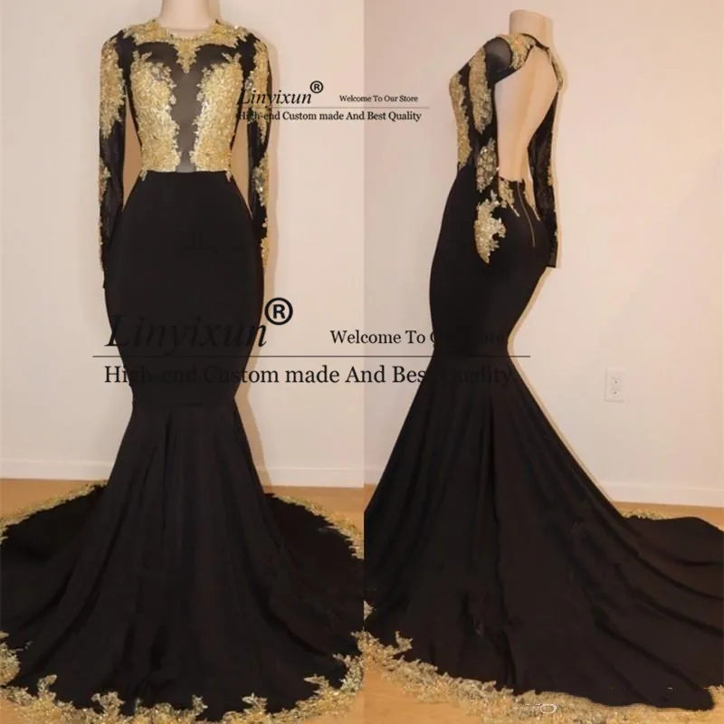 

Сексуальные черные платья для выпускного вечера с длинным рукавом и вырезом «Замочная скважина», вечерние платья в африканском стиле со шл...