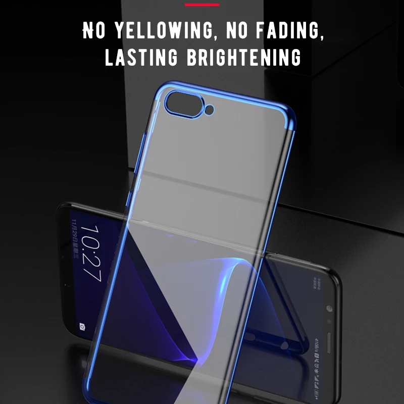 Ультратонкий Мягкий чехол из ТПУ с гальваническим покрытием для Huawei Honor 20 Pro 10 lite 9
