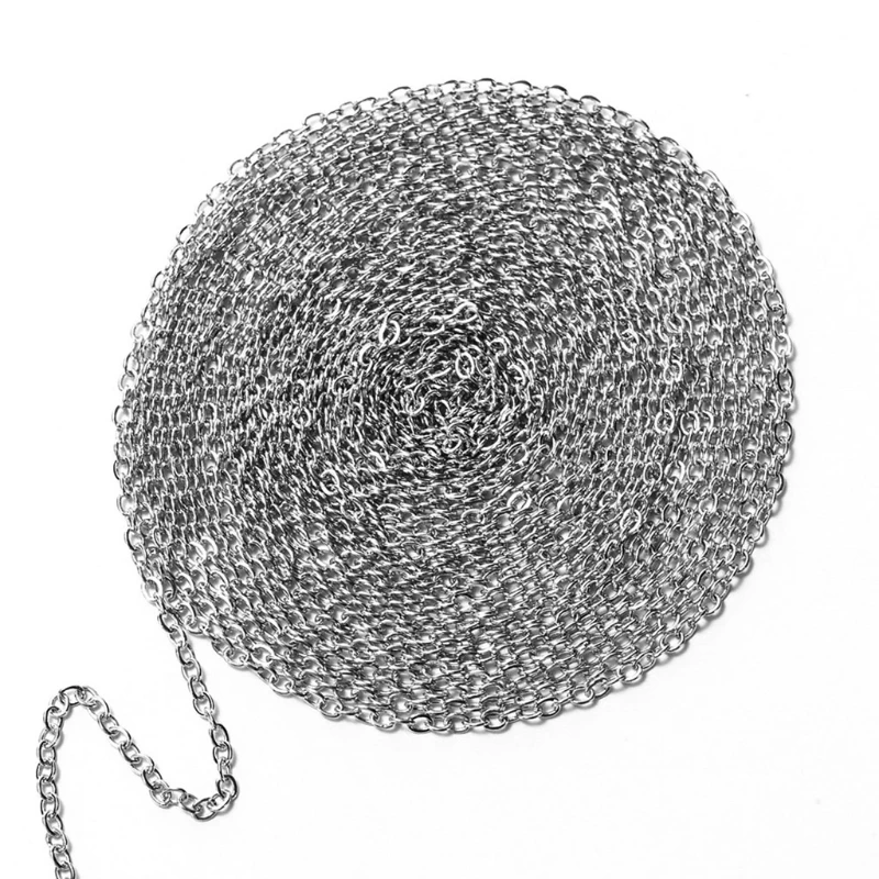 

40 feet (approximately 101.6 meters) twisted chain golden chain with lobster clasp jump loop DIY necklace bracelet jewelry looki