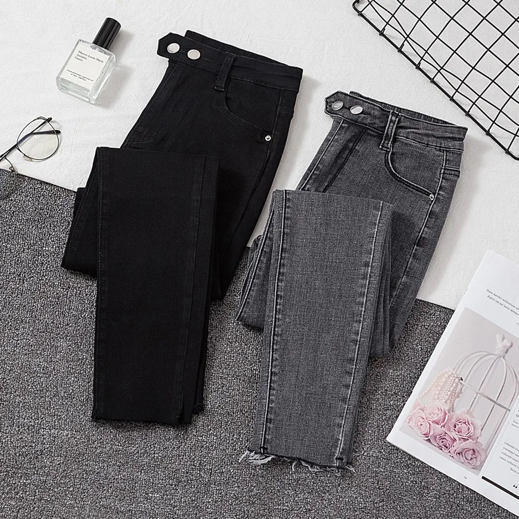 

Plus size Denim Pants Jeans Female Black Womens Jeans woman Donna Stretch Bottoms Feminino Pants For Women Trousers
