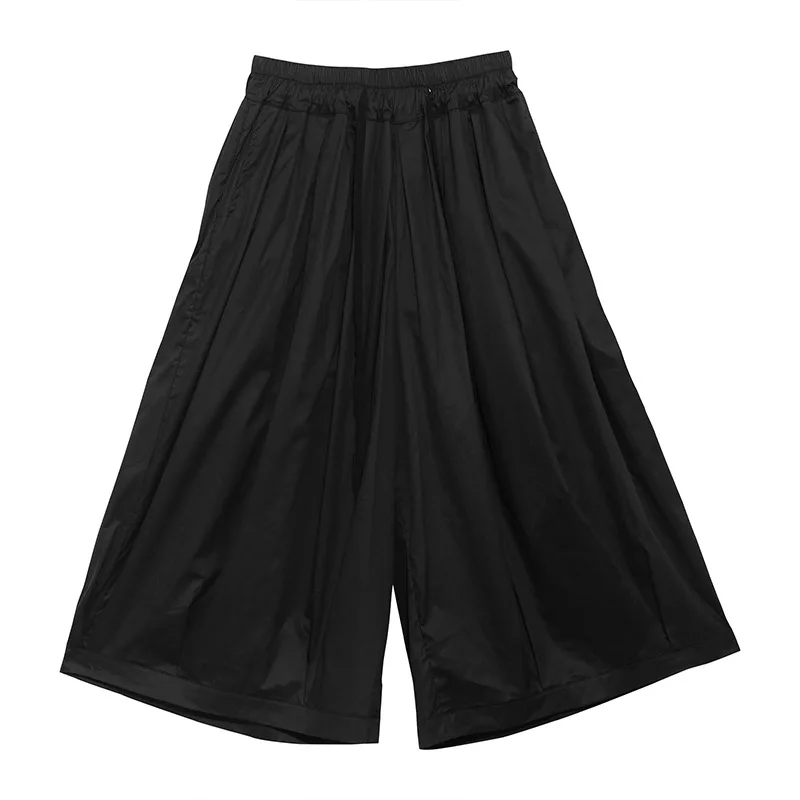 

YourSeason 2020 Summer Plus Size Solid Color Loose Long Pants Ankle-length Casual Elastic Waist Pockets Wide Leg Ladies Trousers