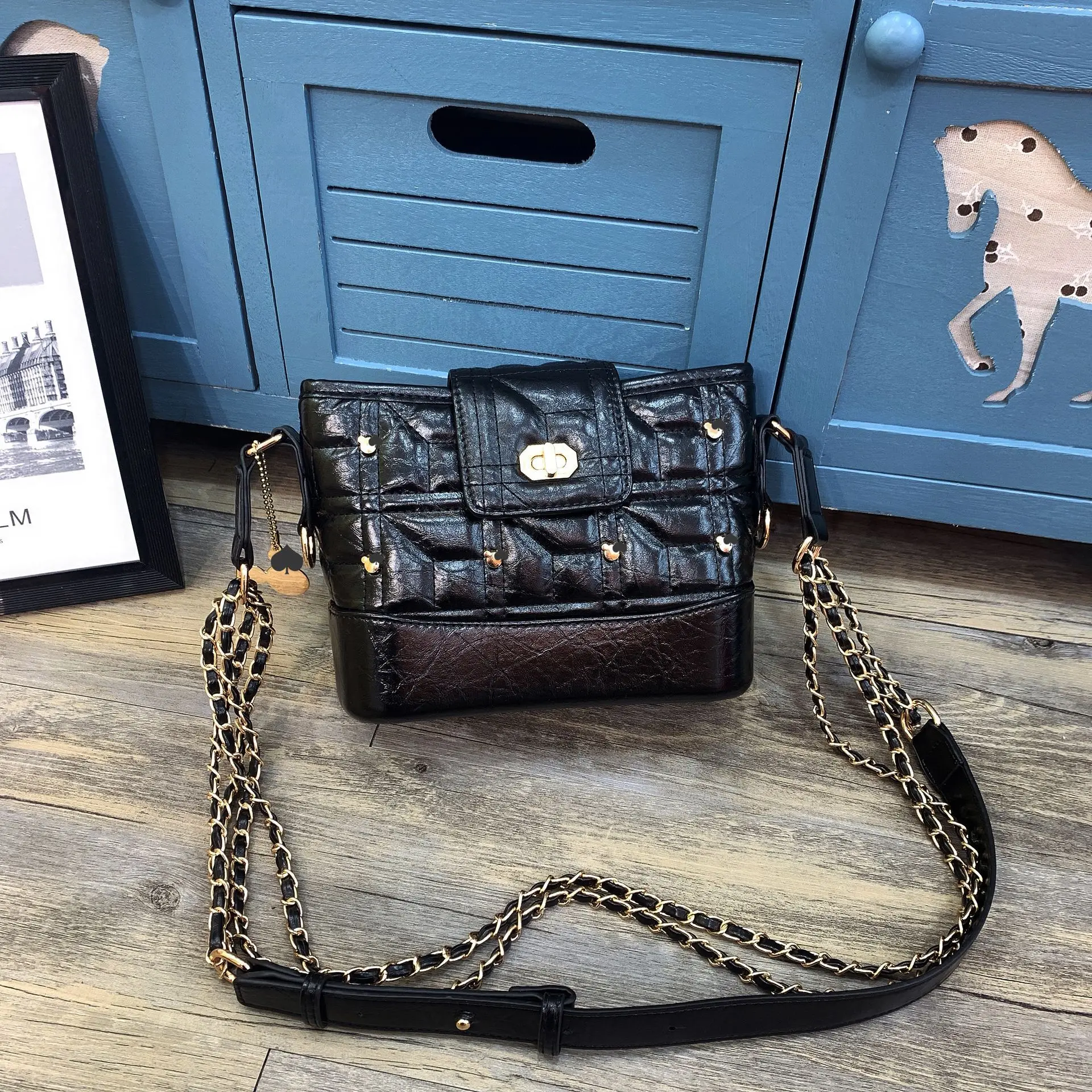 Новая женская сумка хобо в Корейском стиле с цепочкой дизайнерская Роскошная