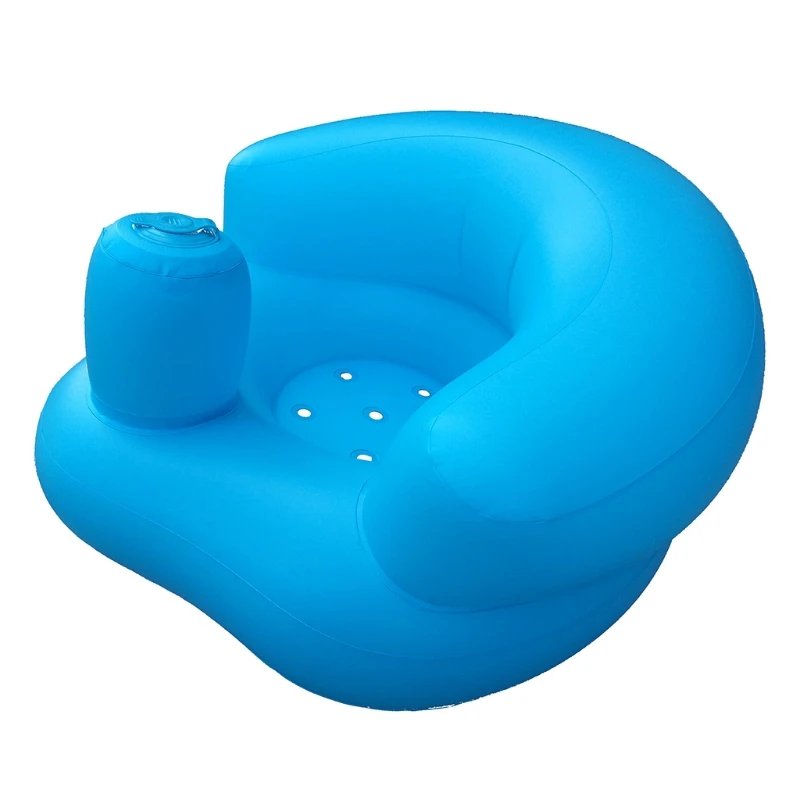 

Portable Baby Learning Seat Inflatable Bath Chair PVC Sofa Shower Stool for Playing Eating Bathing Lounging