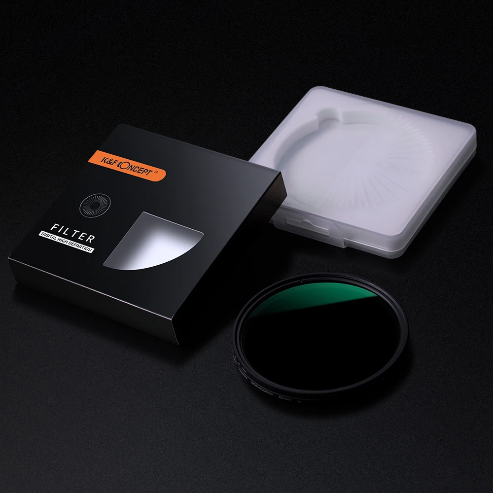 K& F концепция Nano-X ND8-ND2000 переменный ND фильтр 37 мм 49 мм 52 мм 67 мм 72 мм 77 мм 82 мм фильтр нейтральной плотности для Canon sony Nikon