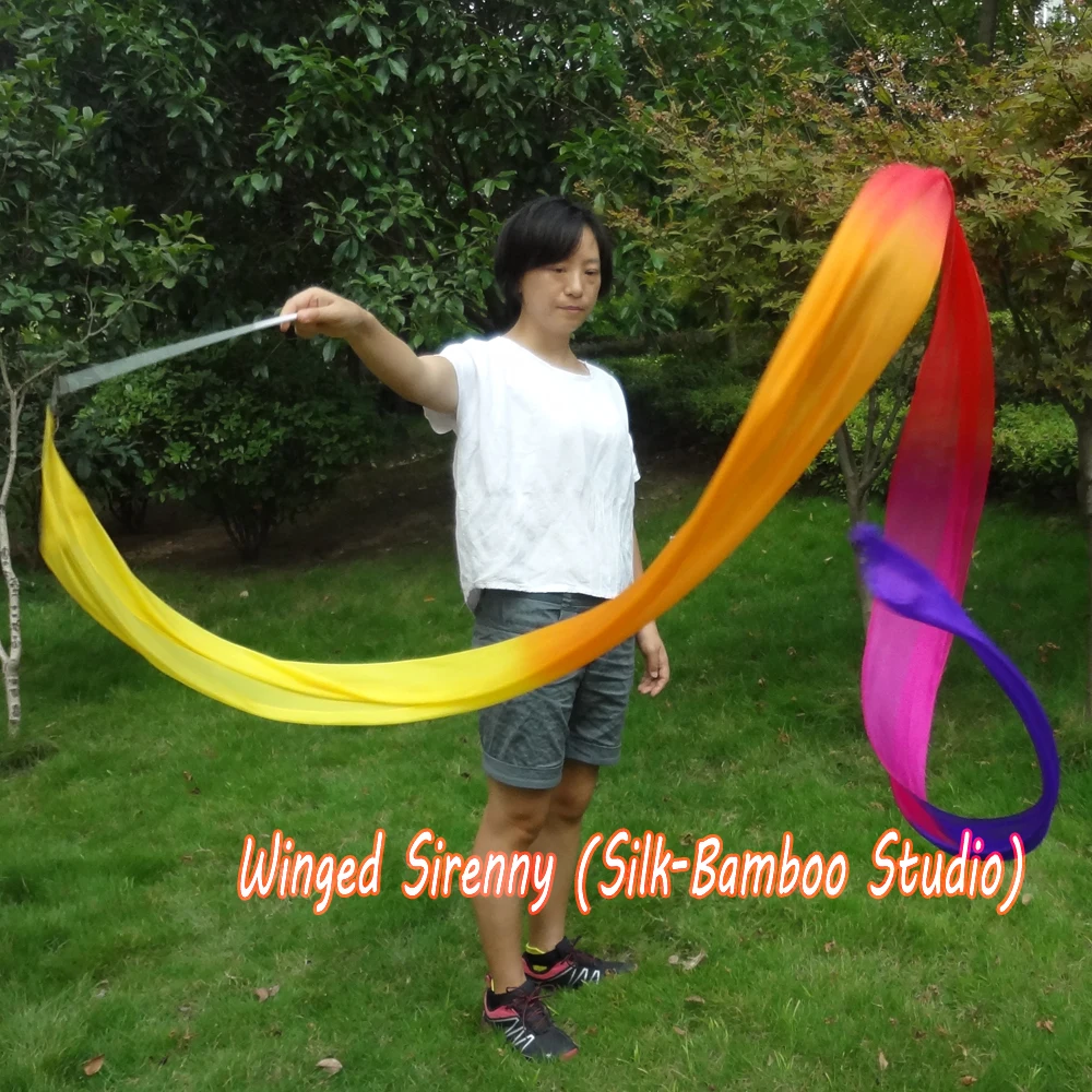 Желто оранжево красно розово фиолетовый 1 шт. 4 м * 0 3 (157 дюйма 12 дюймов) стример для