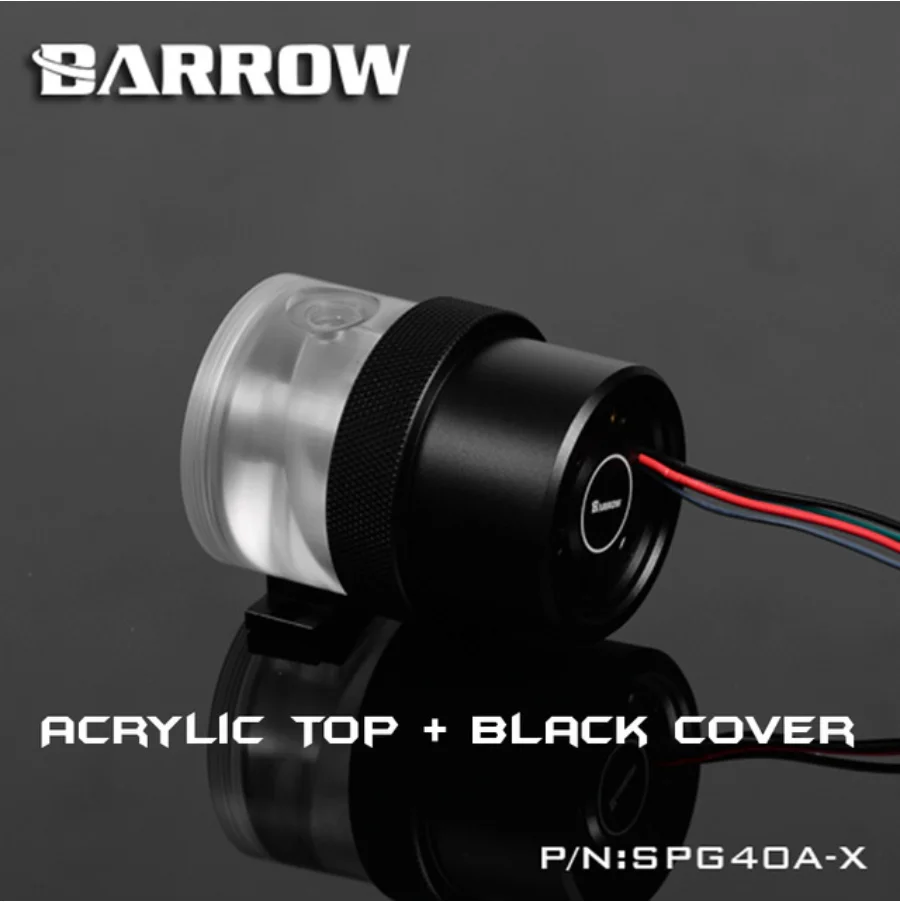 AcrylicTop-BlackCov Курган SPG40A-X, 18 Вт PWM комбинированные насосы, Wite резервуары, насос резервуар комбинация, 90/130/210 мм резервуар компонент - Цвет лезвия: AcrylicTop-BlackCov
