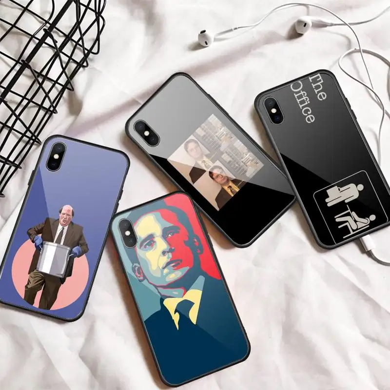 

The Office TV series coque cover funda Phone Case Tempered glass For iphone 5C 6 6S 7 8 plus X XS XR 11 PRO MAX
