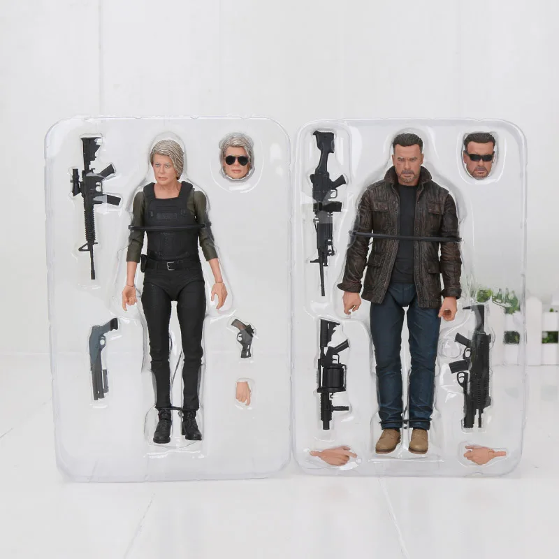 18 см NECA Терминатор T-800 темного рока Сара Коннор движущаяся фигурка Коллекционная