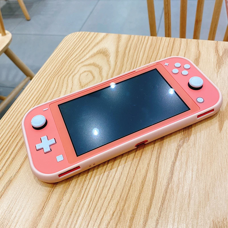 

Disco Bunny cute pink soft frame hard protective case shell for nintendo switch LITE for girls