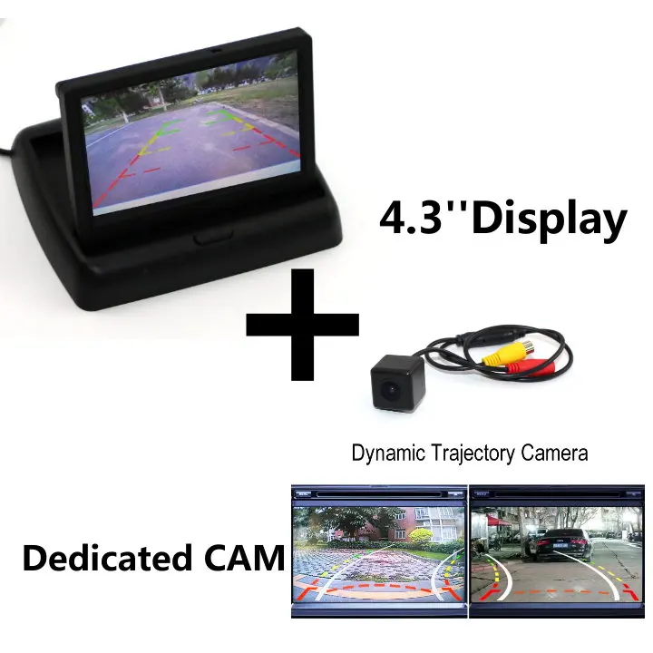 T CAM and Display Камера заднего вида для SsangYong Tivoli XLV/LUVi,,,, автомобильная парковочная камера, оригинальная автомобильная камера с отверстием - Название цвета: T CAM and Display