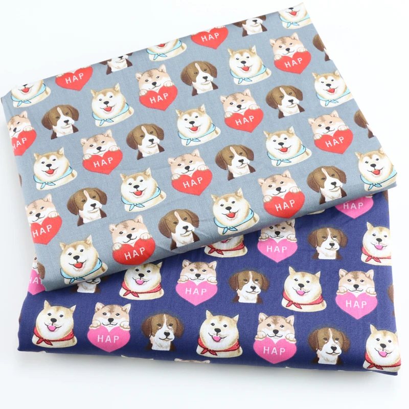 

Dogs Kids Twill Cotton Fabric Cotton Patchwork Cloth,DIY Sewing Quilting Fat Quarters Material For Baby&Child