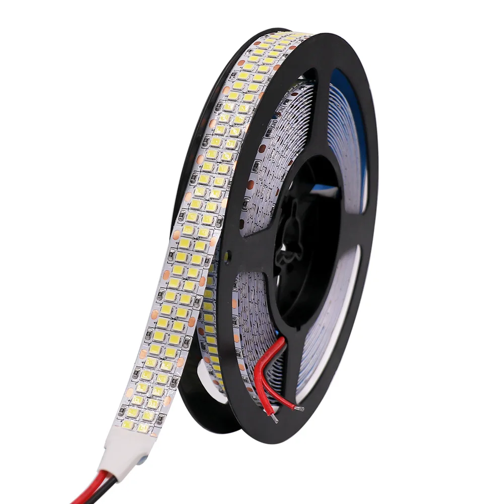 СВЕТОДИОДНАЯ лента SMD 2835 100 м 480 светодиодов/м двухрядная гибкая светодиодная 24 В 12
