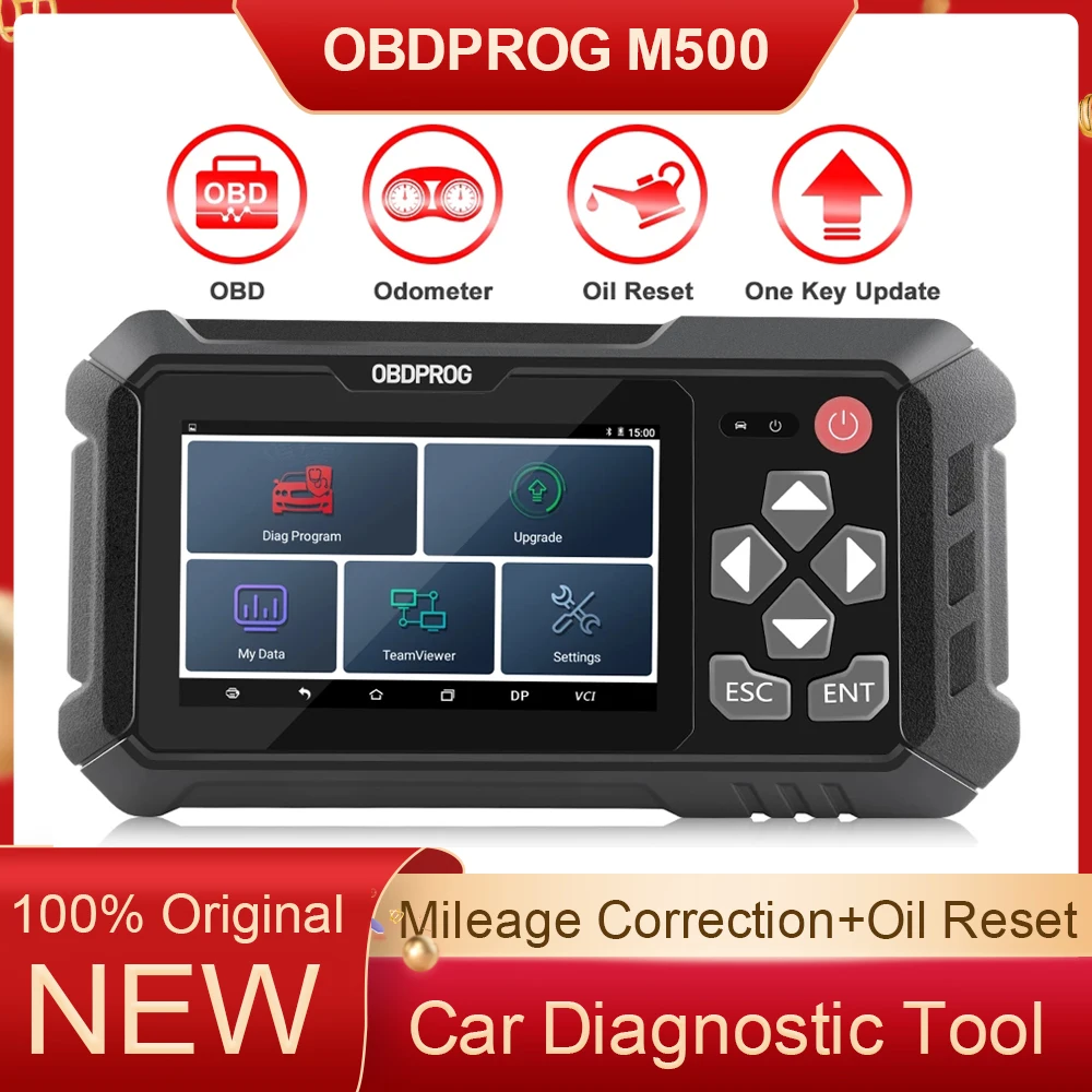 Диагностический инструмент OBDPROG M500 профессиональный прибор для коррекции