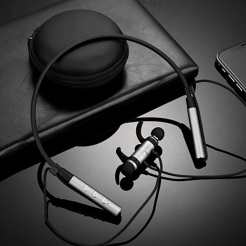 

Wireless Sports Bluetooth Headset Neck-Mounted netic Binaural Running Wireless Earplugs In-Ear Headset Bluetooth