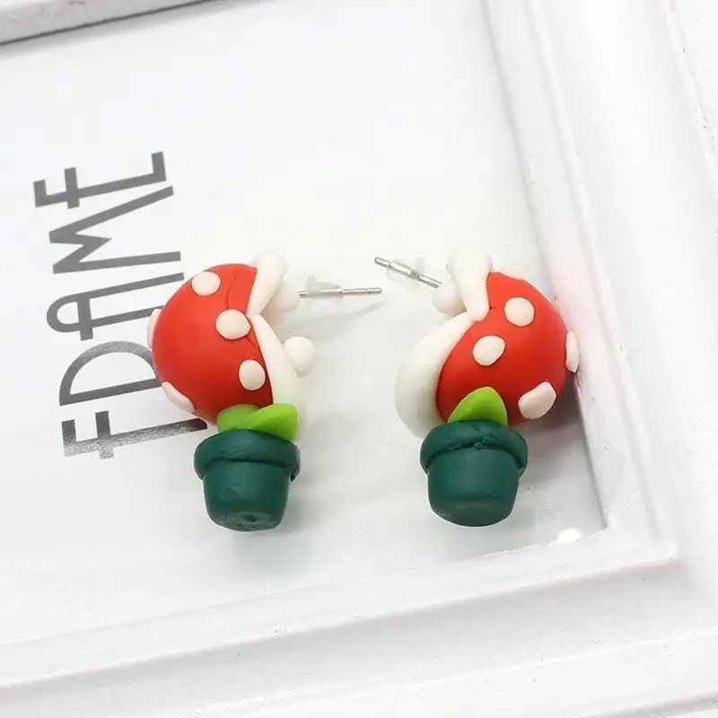 1 пара Уникальный Симпатичные ручной работы из полимерной глины Super Mario тело завод