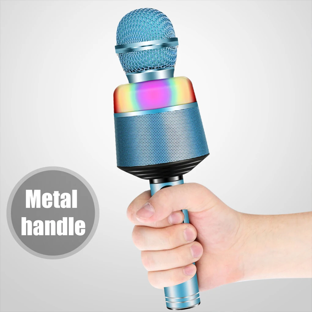 

Wireless Microphone Handheld Karaoke Mic USB Mini Home KTV Bluetooth-compatible For Profession Speaker Player Singing Microphone