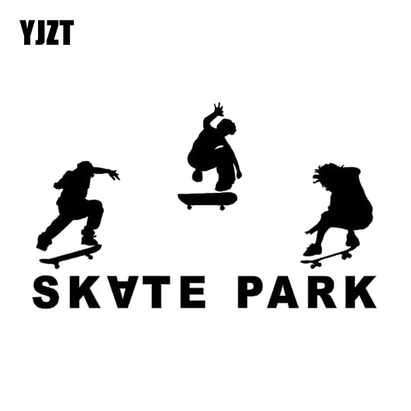 

YJZT 16.6M*9.9CM Skate Park Car Styling Car Sticker Black/Silver Interesting C31-0240
