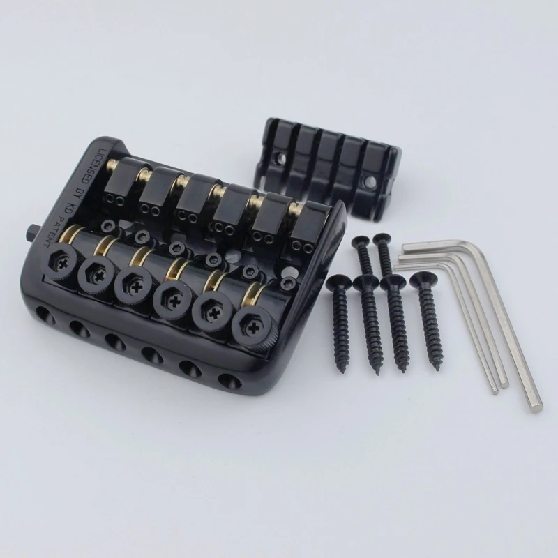 6 string sattel kopflose elektrische gitarre brücke saitenhalter mit wurm beteiligt string gerät hohe qualität gitarre brücke sait