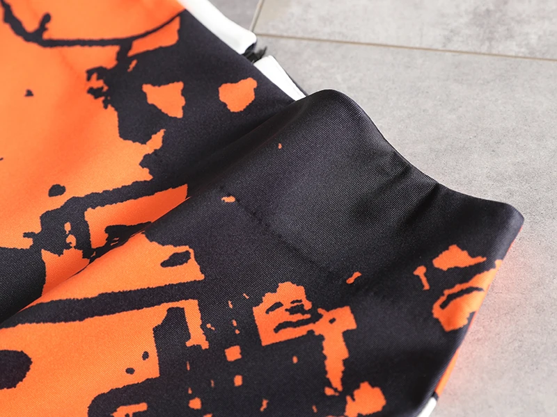 

Printed Hip Skirt Elastic Open-forked Tight Pencil Skirt Fall 2019 New One-Step Skirt Half-length Skirt