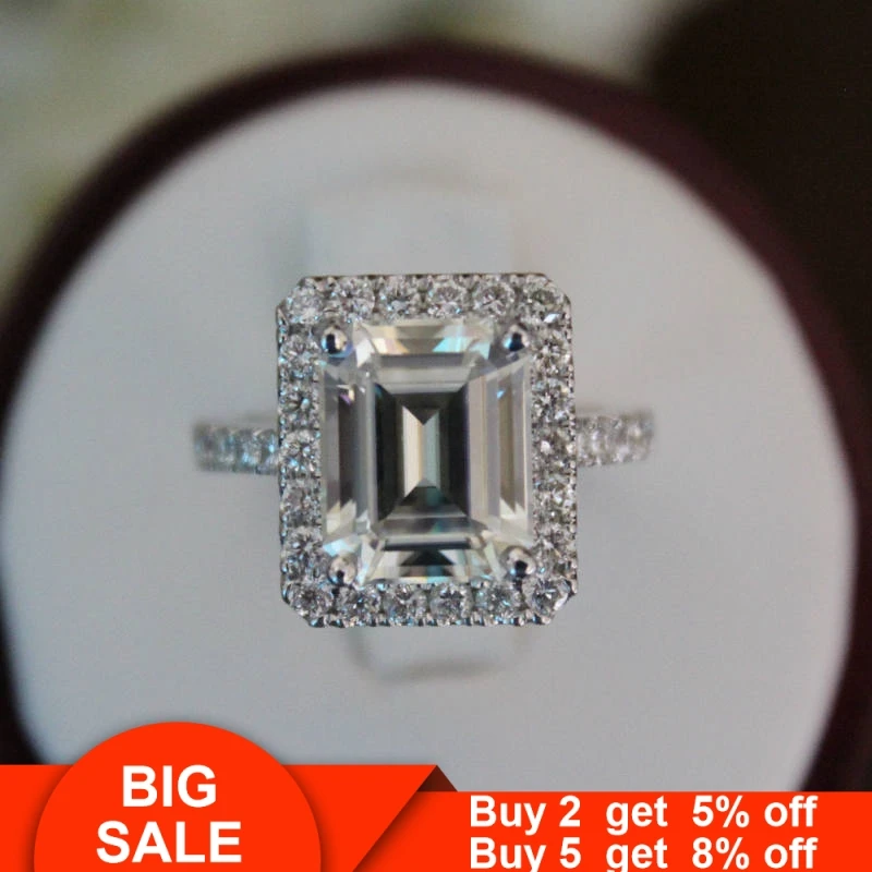 Принцесса вырезанное кольцо 925 стерлингового серебра AAAAA cz полые обещание