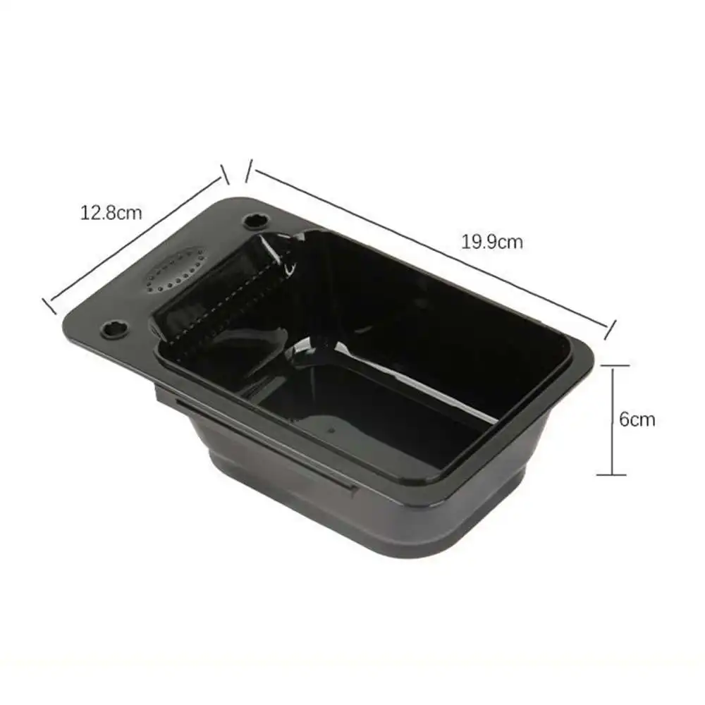 

1 Piece 19.9x12.8x6cm Black Dyeing Bowl Hair Tint Color Mixing Bowl Multifunctional Dyeing Bowl with Non-slip Base Portable