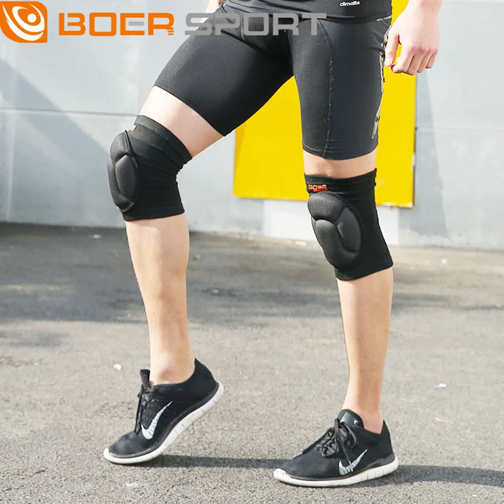 Thicked футбол волейбол Экстремальные виды спорта Лыжные наколенники фитнес колено