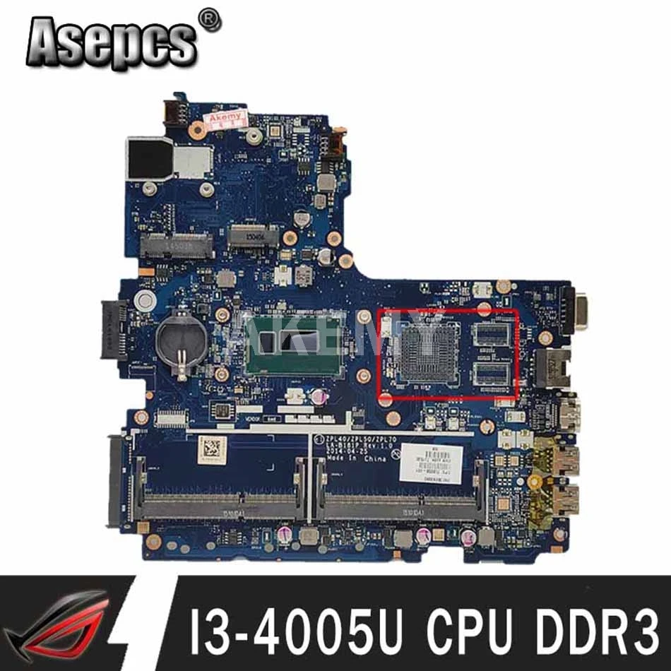 Материнская плата для ноутбука ZPL40/ZPL50/ZPL70 LA-B181P HP Probook 450 G2 440 470 материнская 782951-601 CPU
