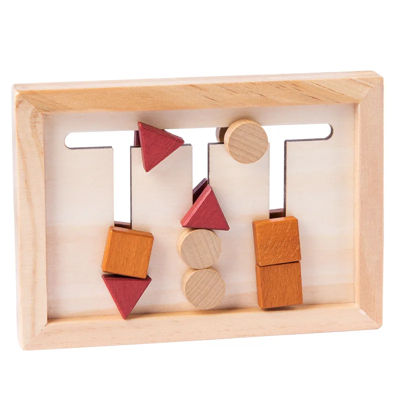 

Montessori Toy Wooden Educational Shape Matching Toy Logical Reasoning Training Puzzles Game Children Early Educational Toy