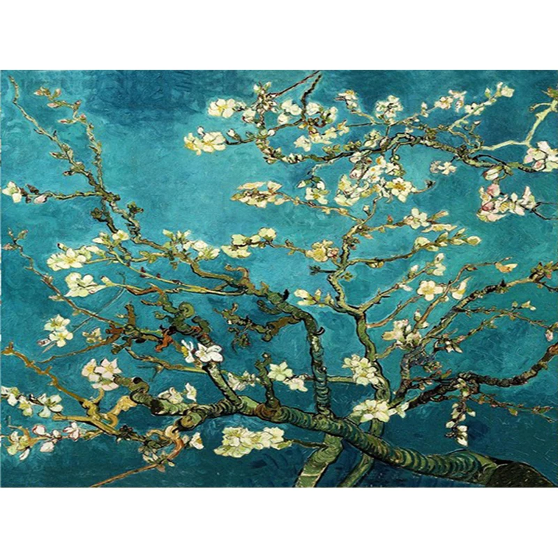 

Almond Blossom By Van Gogh Full Diamond Embroidery World Famous Diy Diamond Painting A Craft Decorated Living Room Gift