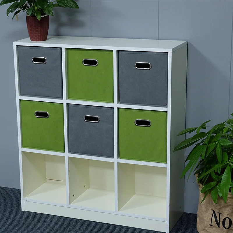 

Складной ящик для хранения с металлической пряжкой, органайзер для хранения, шкаф, ящик для одежды, корзина для игрушек, нетканый ящик для су...