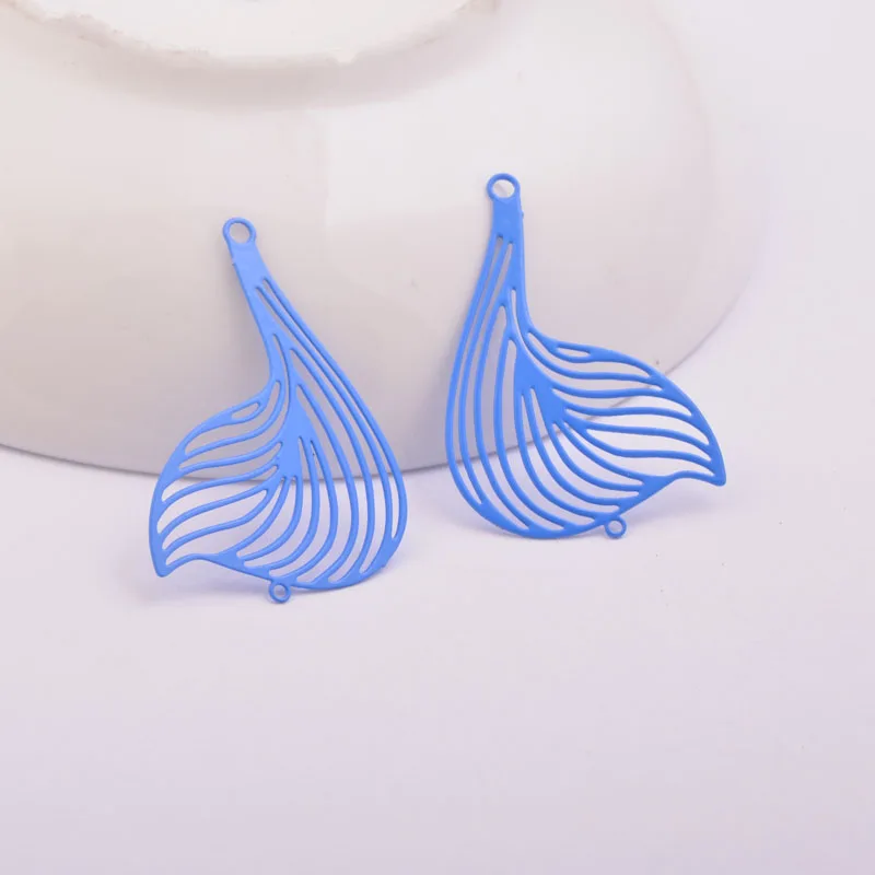 50 шт. AC10346 22*32 мм латунный Флоу печать очаровательные филигранные водяные знаки