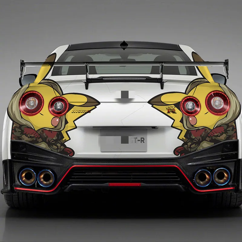 Автомобильный аниме наклейки для автомобиля Nissan GT R задние огни декоративные GTR