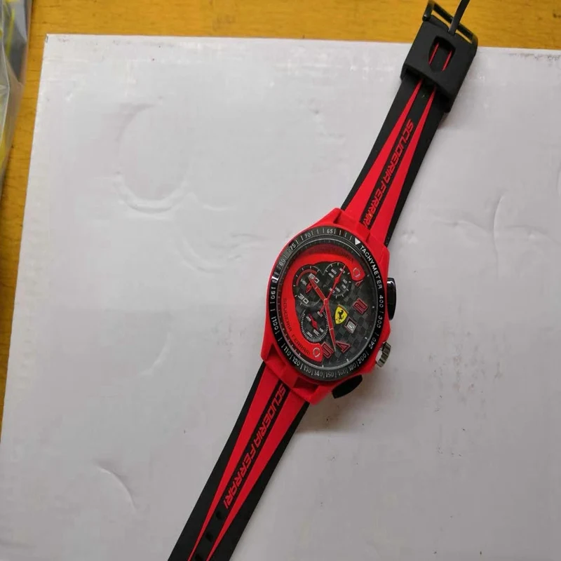 

2021 Ferrari-Tourbillon Quartz Watch New Arrivals Self-Wind Limited Edition Brand Luxury Men's and Women's Watch Clock 8697