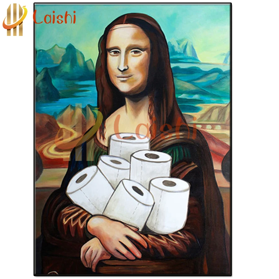 

2021 round Diamond Painting Creative Mona Lisa Full square diamond Rhinestone of Picture Diamond Embroidery mosaic home decor