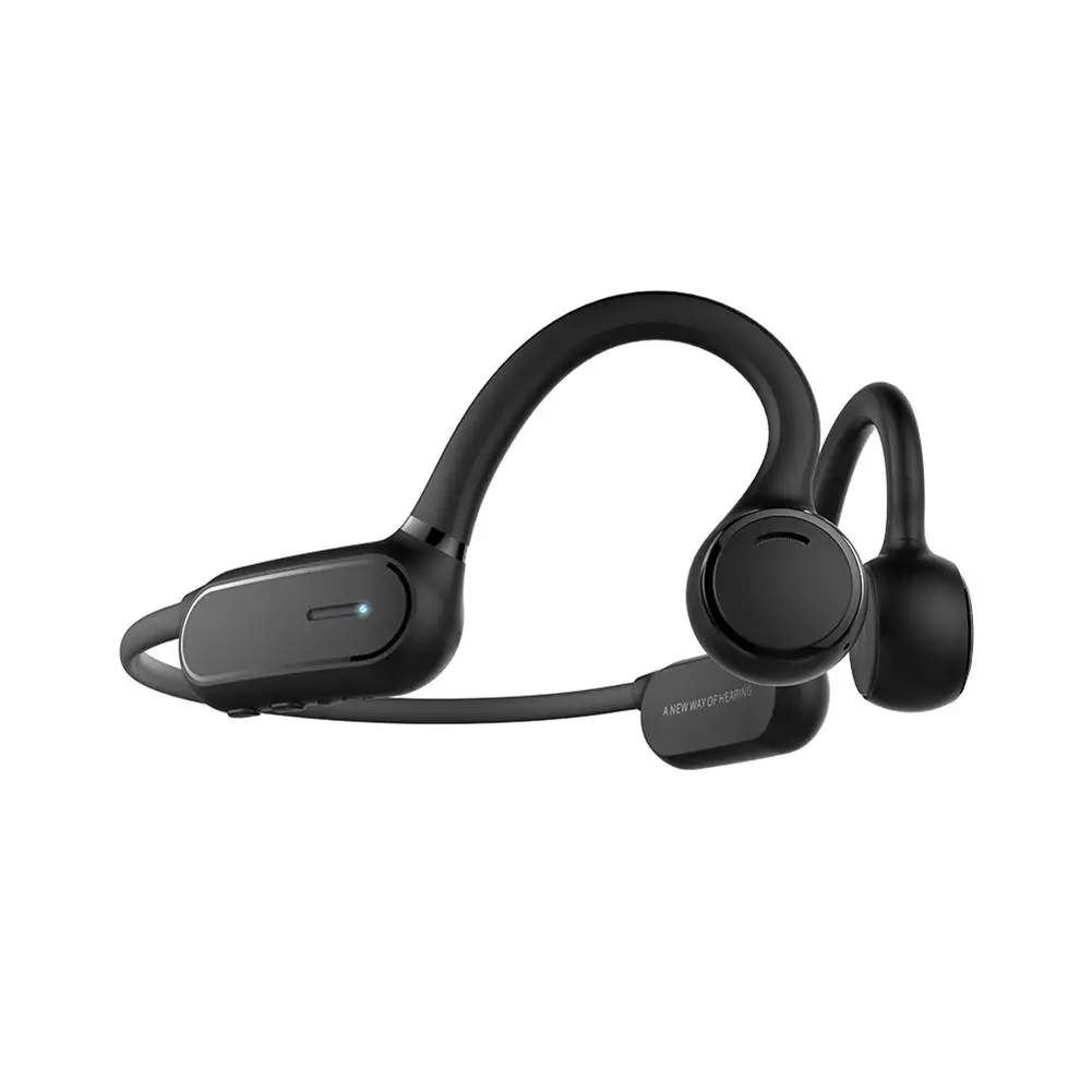 Black Новые спортивные Bluetooth наушники, водонепроницаемые, костной проводимости, наушники Smart Touch, не вставляемые в ухо, 6D панорамный объемный звук, гарнитура - Цвет: Black