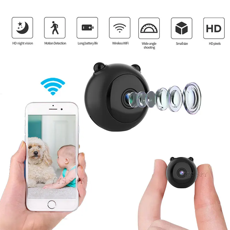 

1080P HD Mini Secret WiFi Camera Gizli Kamera Espia Oculta Smart Home Security Monitor Body Action Night Vision Cam Micro Camara