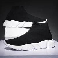large size high top sock sneakers women sport shoes sports female breathable running shoes men black calzado mujer 2020 a678