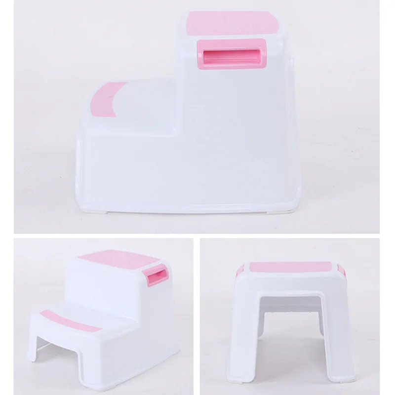 

Toilet Potty Training Kids 2 Step Stools Toddler Non-Slip Bathroom Potty Stool Sgabello per bambini antiscivolo Step Stool
