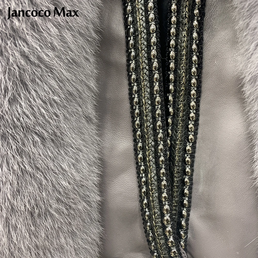 

New Arrivals Real Fox Fur Jackets Women's Genuine Sheepskin Leather Coats Winter Thick Warm Luxury S7923
