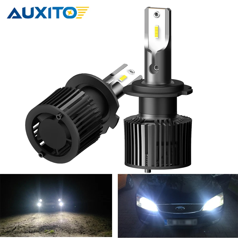 

AUXITO 2Pcs 16000LM Turbo LED Lamp H7 CSP Chip Car Headlight Bulbs LED H4 H1 H8 H11 9005/HB3 9006/HB4 Headlamp 6000K White 12V