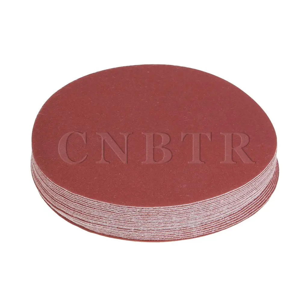 

CNBTR 20 шт 320 Грит 320 #6 дюймов шлифовальные диски Крюк Петля наждачная бумага песочный лист