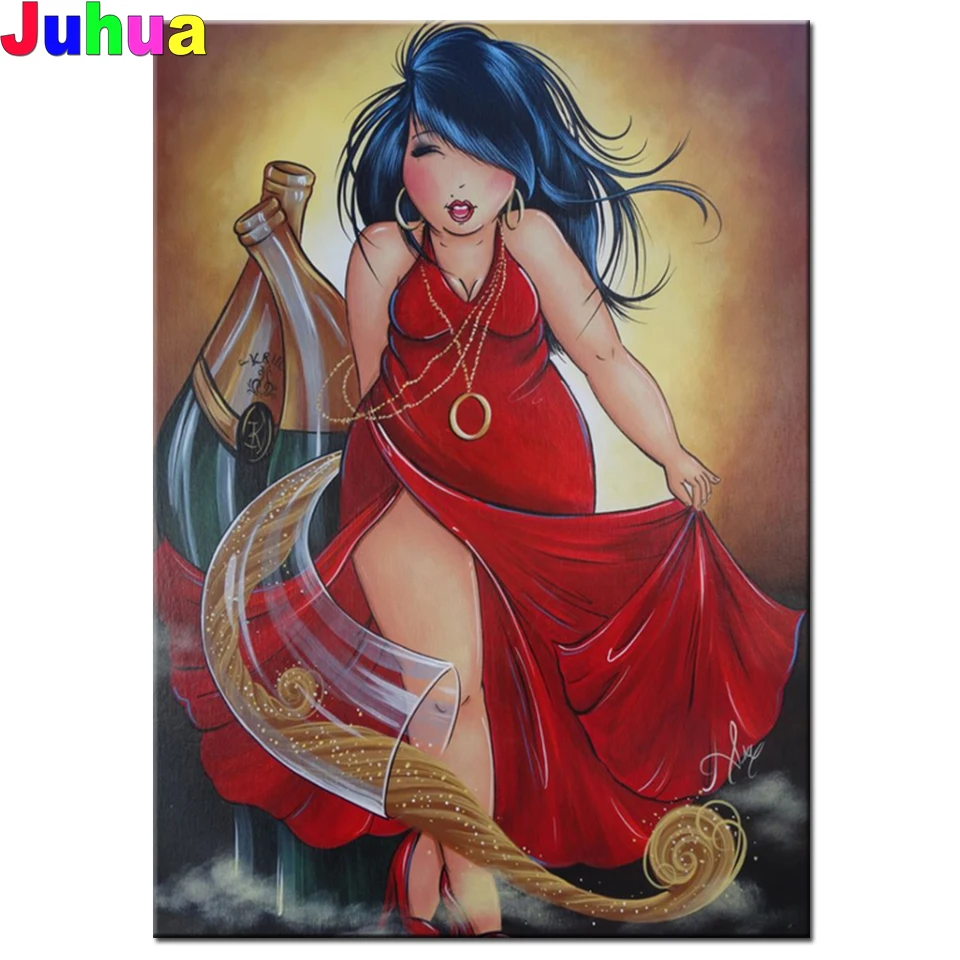 

Новая Алмазная Вышивка красивые толстые дамские алмазов картина камни в форме ромба круглые стразы картина, Алмазная мозаика бисером