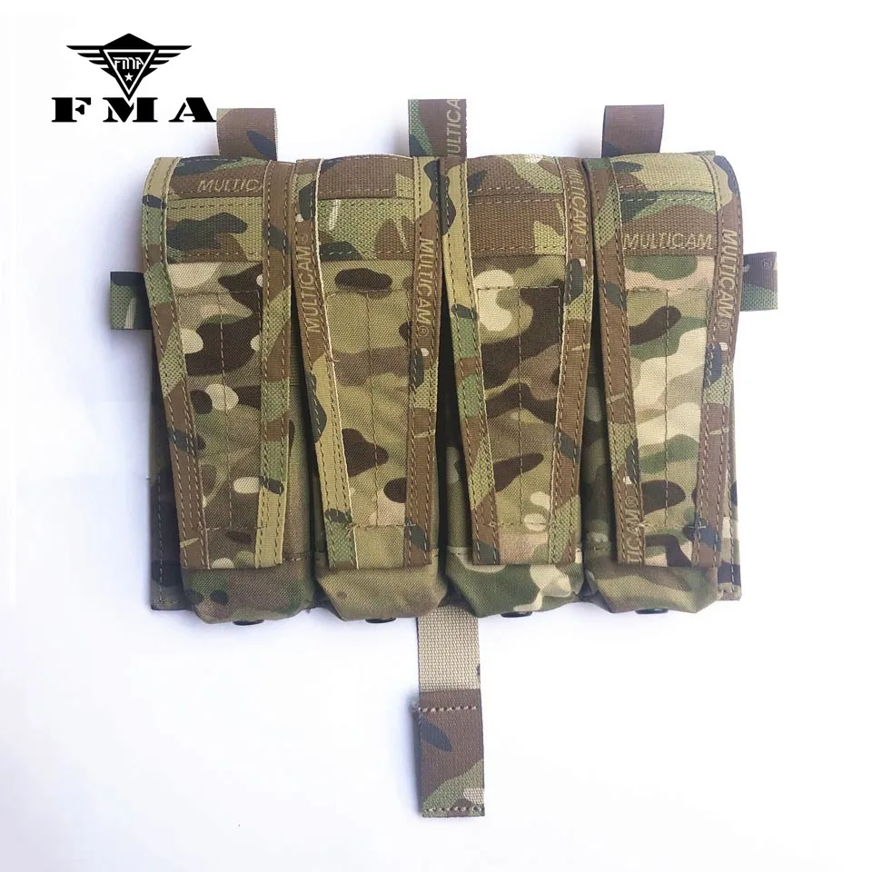 FMA Тактический MP7 четырехъядерный Журнал Сумка Molle Мультикам для тактического AVS