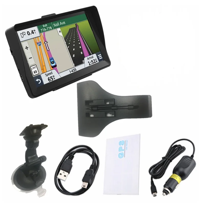Автомобильная навигационная система GPS 7 дюймов с солнцезащитным козырьком 256 8 ГБ